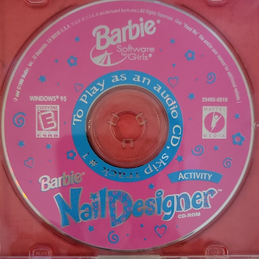 Barbie Nail Designer CD-ROM Mattel Media